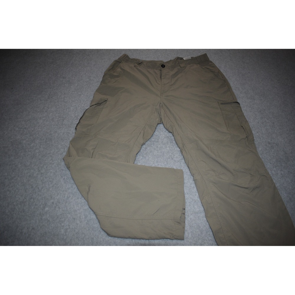 Columbia Cargo Pants Mens 36x30 Tan Omni-Shade Hiking Outdoor Nylon Camping **